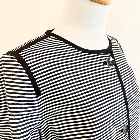 NWT Talbots Black Stripe Blazer - Picture 6 of 14